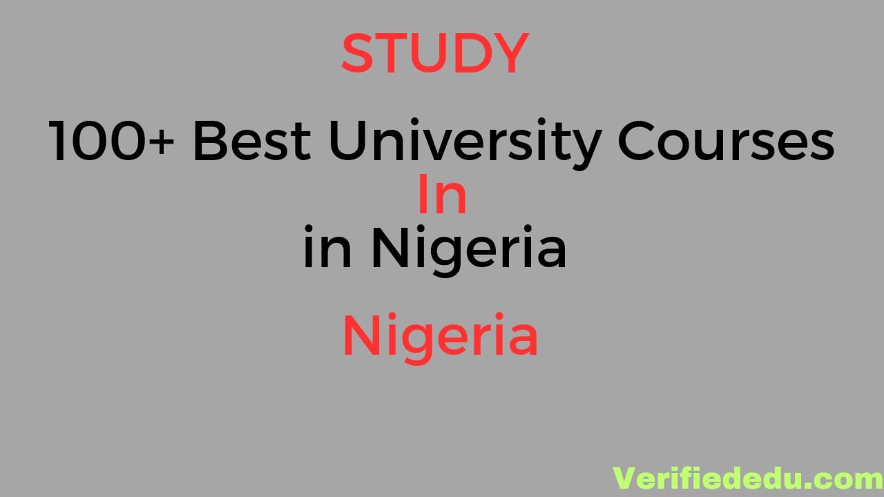 List of Courses in University